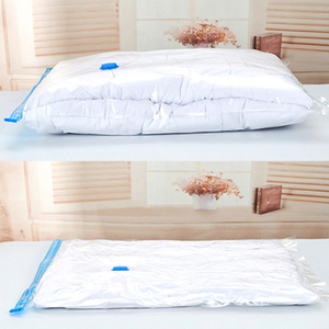 Clothing Vacuum <strong>Compression</strong> <strong>Bag</strong> With Inflator Hand Pump Space Saver Transparent Storage Pouch Travel Essential Storage <strong>Bags</strong> - Product Image 3