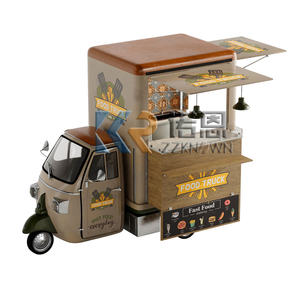 Camion de nourriture mobile électrique à 3 roues, remorque de restauration vintage, chariot de pizza, chariot de hot-dogs, chariot de pain de rue, kiosque de vente ambulante - Product Image 1