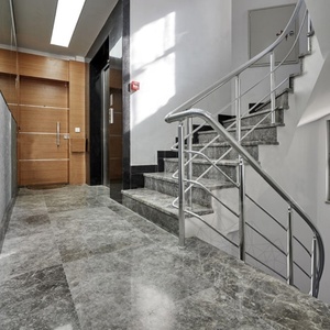 แผ่นขั้นบันไดหินอ่อนสีเทาทุนดราแผ่นหินอ่อน - Product Image 1