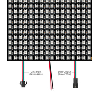 Panel LED RGB WS2812B, Pantalla de 8x8, 16x16, 8x32, 256 Píxeles, Digital, Flexible, Programable, Direccionable Individualmente, a Todo Color, DC5V