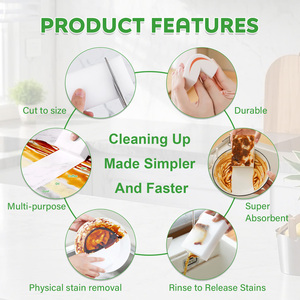 Venta al Por Mayor 2 Piezas de Esponja Mágica para Limpieza de Cocina de Alta Absorción, Borrador de Esponja de Melamina para Limpieza de Artículos de Uso Diario - Product Image 6