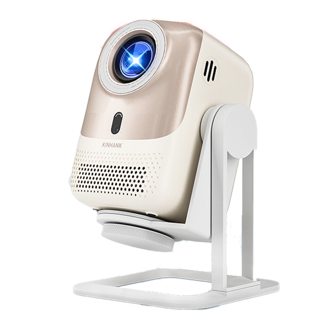 KINHANK 4K Android Portable Projector Auto Focus Native 1080P 450 ANSI WiFi6 Smart Cinema Beam Device Home Theater Projector
