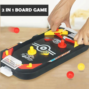 Mesa de Juego 2 en 1 de Futbolín y <span class=keywords><strong>Hockey</strong></span> sobre <span class=keywords><strong>Hielo</strong></span> de Plástico Grande, Tablero de Interacción Padres-Hijos para Adultos y Niños - Product Image 6