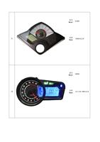Nouvel écran LCD TVS pour compteur de vitesse, odomètre et tachymètre de moto Apache RTR 160 180