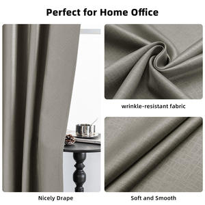 Amerikan Tarzı Karartma Perdesi Oda Gürültüsü Azaltıcı Dokuma Karartma Perdeleri Otel Oturma Odası İçin - Product Image 3
