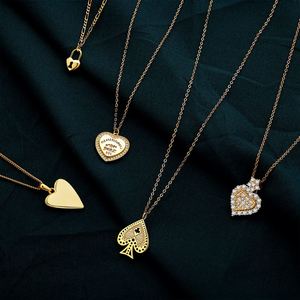 Collares de Corazón en Capas Chapados en Oro de 18k con Zirconia 5A, Regalos de Joyería para Aniversario y Cumpleaños para Mujer - Product Image 4