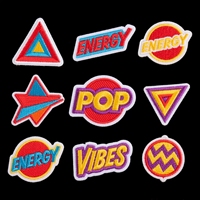 3D PVC brodé anglais citations inspirantes tactique moral Badge Applique feutre crochet et boucle patchs pour veste sac à dos sac