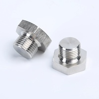 Bouchon de tuyau hexagonal en acier inoxydable, raccord fileté industriel pour l'industrie chimique et marine