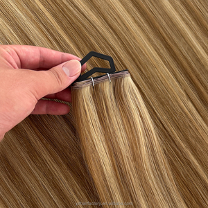 Nouvel Arrivage – Extensions de Cheveux Humains Vierges Russes 100% Naturels Non Transformés, Tissage Genius Fin et Invisible, Double Drawn - Product Image 2
