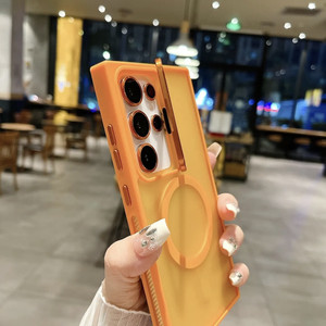 Funda Magnética para Teléfono con Disipación de Calor, Cubierta Trasera Mate, Soporte Metálico para Cámara con Protector de Lente para <span class=keywords><strong>Samsung</strong></span> S24 Ultra S24 S24 Plus - Product Image 3