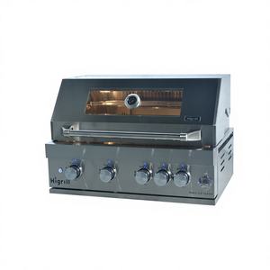 Parrilla de <span class=keywords><strong>Gas</strong></span> de 4 Quemadores, de Uso Dual Empotrada y de Sobremesa, Parrilla de Propano de Alta Potencia, Completamente de Acero Inoxidable 304 - Product Image 4