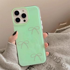 เหมาะสำหรับเคส iPhone 17 PRO MAX, เคสโทรศัพท์กันกระแทกรูปโบว์ผีเสื้อพื้นหลังสีขาวแบบ INS - Product Image 4