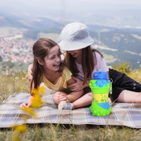Design de mode Drinkware Bouteille Soulagement Du Stress Réutilisable Pop Top Bulle Sensorielle Fidget Jouets Silicone Pliable Bouteilles D'eau