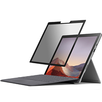 Écran de confidentialité pour ordinateur portable avec cadre adhésif amovible et lavable, Installation facile, filtre pour Microsoft Surface Pro 4 5 6 7