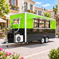 Remorque alimentaire mobile rapide Etodevice de 18 pieds avec cuisine, remorque tractable à vendre