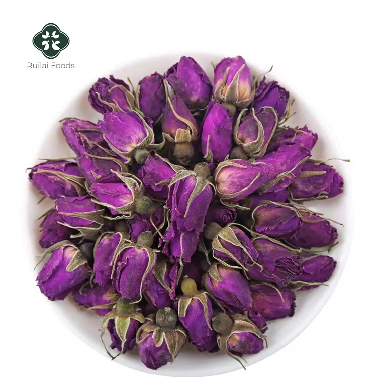 Pingyin mei gui-té de flores para adelgazar, secado al aire orgánico, rosa púrpura y roja