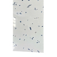 Carreaux de sol en céramique polie à haut brillant 600x1200mm Série Terrazzo, Style Luxe Léger pour Salon Cuisine Salle de Bain