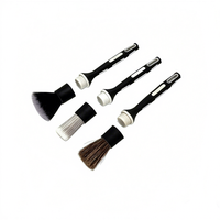 Ensemble de brosses détachables pour le detailing automobile, outils de beauté automobile fournis par l'usine avec adaptateur de perceuse amovible