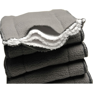 Inserto Absorbente de Tela de Algodón Estampado Suave de 5 Capas de Carbón de Bambú para Pañal de Bebé - Product Image 3