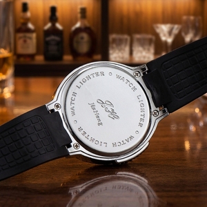 MZ805 <span class=keywords><strong>Montre</strong></span> et <span class=keywords><strong>Briquet</strong></span> 2-en-1 Créatifs pour Hommes, en Métal, avec Flamme et Gaz Butane, Fabriqués à Wenzhou, Cadeau Personnalisé - Product Image 2