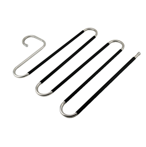 Kindome Wholesale Stainless Steel Metal <strong>Multi</strong>-Layer Clothes <strong>Hanger</strong> Durable PVC Save Space Multifunctional for Living Room - Product Image 6
