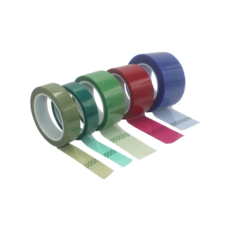 High Temperature Green Silica Adhesive Tape Heat Resistant PET Masking Powder Coating Tape