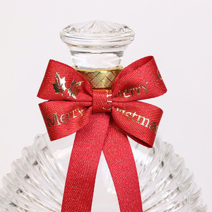 Tùy Chỉnh Satin Dây Buộc Và Bông Ribbon Bow Cuộn 4Cm Sáp Nhựa In Nhiệt Lá Vàng In Grosgrain Ribbon Cho Quà Tặng - Product Image 4