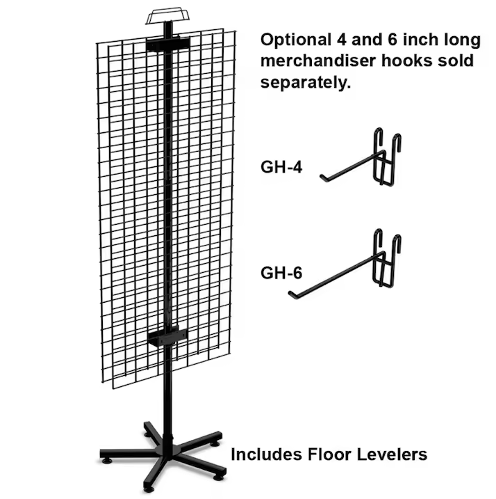 Hot-Selling Double-Sided Steel Wire Display Racks Floor-Standing Freestanding Display Unit Supermarket Use Customizable Sticker — view 3
