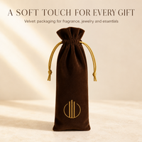Pochette en velours pour parfum avec cordon doré, sac cadeau, emballage de boutique en gros, petite pochette cosmétique, emballage pour cadeaux de mariage