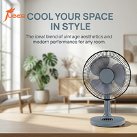 Ventilateur de table moderne de 16 pouces, fournisseur direct d'usine, ventilateur de bureau silencieux à 3 vitesses pour appartement, vente en gros