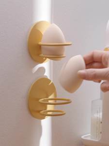 プラスチック製イエローダックパウダーパフ収納ラック多機能メイクスポンジホルダーオーガナイザーボックス - Product Image 2