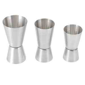 Vaso Medidor Doble de Acero Inoxidable 304, Moderno, con Escala en Onzas y Vaso Mezclador Recto de 30 ml para Cócteles - Product Image 5