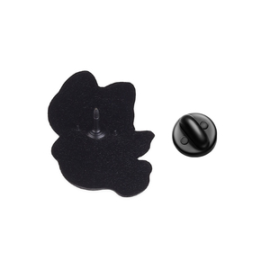 Pin Enamel Lucu Bentuk Kucing Pecinta Buku, Bros Kustom Warna Hitam Berlapis Nikel, Hadiah Promosi untuk Tas Ransel - Product Image 5