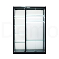 Hochwertige Maßgefertigte Glas-LED-Beleuchtete Vitrine Anpassbare Farbe für Rauchershop-Präsentation Direktvertrieb ab Werk OEM