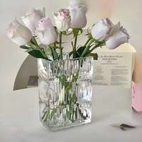 Vase à fleurs en verre décoratif pour mariage, événement, table et décoration de salon