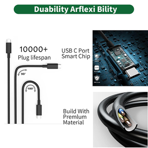 Mới 65W USB C Máy Tính Xách Tay sạc cho máy tính xách tay sạc USB C sạc cho vĩ độ 5420 5430 5440 5520 Loại C AC điện - Product Image 6