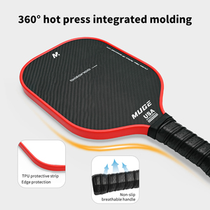 Paleta de defensa de ataque de fibra de carbono 3K, las mejores raquetas de Pickleball, parachoques portátil de alta calidad de 16mm, entrenamiento ofensivo defensivo - Product Image 3
