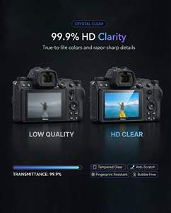 Protection d'écran en verre trempé HD anti-rayures et anti-explosion sur mesure 9H pour appareils photo Nikon Z9 Z8 Z7 Z6 Z5 - Product Image 5