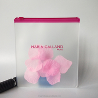 Sacs refermables en plastique transparent mat avec fermeture éclair, petits et doux, personnalisables avec logo, pour emballer des boucles d'oreilles et des bijoux