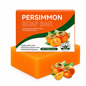 <strong>Persimmon</strong> Handmade Bar <strong>Soap</strong>-Odor-Removing Deep Cleansing For Skin Rich Foam &amp; Refreshing Fragrance - Product Image 3