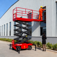 Plateforme élévatrice mobile monoplace en alliage d'aluminium avec roues, homologuée CE, 4m, 6m, 8m, 10m, 12m, 14m, à colonne hydraulique et échelle à mât électrique