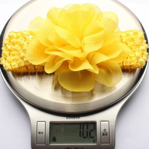 Bebek çocuk kafa şifon çiçek kafa kız çiçek toptan saç aksesuarları Headdress örme kafa bandı - Product Image 3