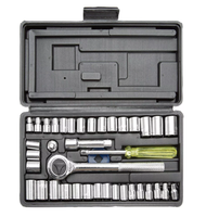 Ensemble d'outils de réparation personnalisés professionnels 40 pièces ensemble de clés à chocs à cliquet outils clé combinée caja de herramientas