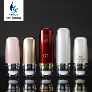 Botella de Loción Blanca Perlada Yorlin de 30 ml, Tipo Presión, Base de Maquillaje BB Cream, Botella de Vacío para Cosméticos - Product Image 1