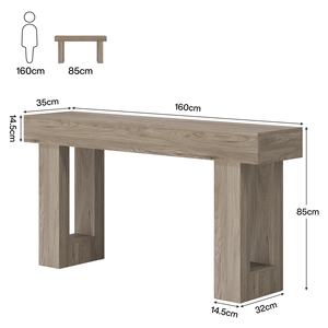 Tables <span class=keywords><strong>console</strong></span> longues de 63 pouces pour entrée Grande <span class=keywords><strong>table</strong></span> de canapé derrière le canapé <span class=keywords><strong>Table</strong></span> d'entrée en bois gris <span class=keywords><strong>Console</strong></span> industrielle - Product Image 6