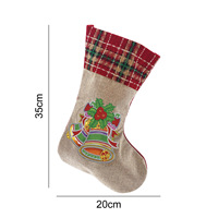Kits de peinture diamant DIY pour chaussettes de Noël et sacs cadeaux, chaussettes festives, mosaïque à perforation partielle avec outils