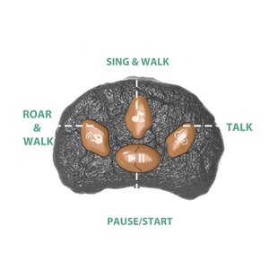 Juguete de Peluche de Triceratops, Dinosaurio de Control Remoto, Animales de Peluche para Niños, Repite lo que Dices, Dinosaurio Caminante para Montar - Product Image 6