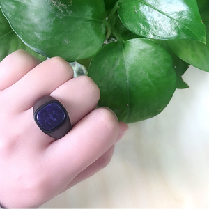 Pietre preziose personalizzate 316 acciaio inossidabile lapislazzuli pietra naturale anelli IP gioielli neri per donna <span class=keywords><strong>uomo</strong></span> <span class=keywords><strong>elegante</strong></span> Finger <span class=keywords><strong>accessori</strong></span> - Product Image 6