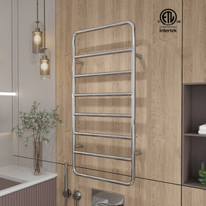 Radiateur de <span class=keywords><strong>serviette</strong></span> électrique à contrôle Wifi chromé, porte-serviettes de salle de bain, ensemble blanc, sèche-serviettes en acier - Product Image 1
