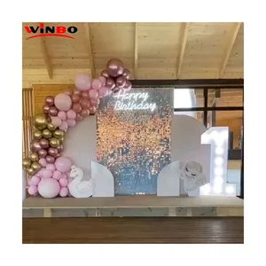 Winbo ODM/OEM Индивидуальные буквы на день рождения неоновая вывеска с цифрами Светодиодная гибкая подсветка индивидуальная неоновая вывеска для семейной вечеринки на день рождения